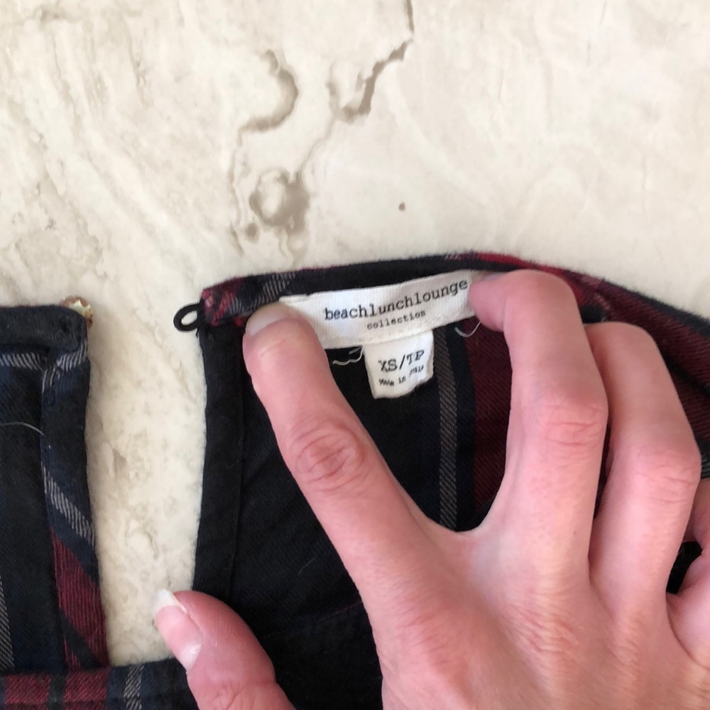 BeachLunchLounge Plaid Ruffle Top - Picture 2 of 3